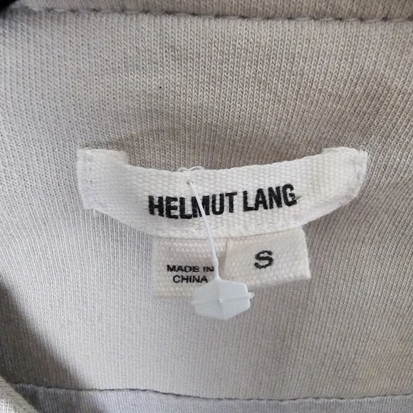 Helmut Lang Lambskin Leather Vest Size S Light Gray Neutral Zipper - Picture 3 of 9